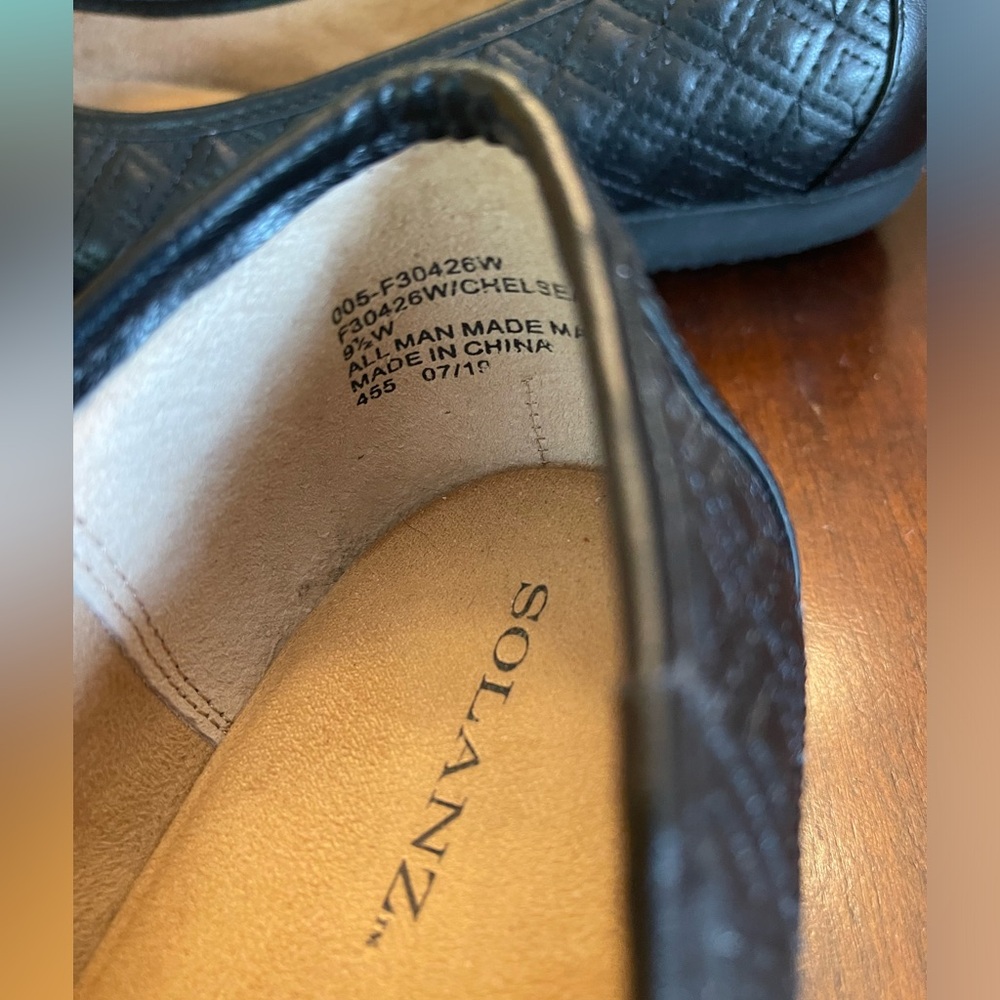 Solanz Chelsea Black Quilt Flats - Picture 7 of 7